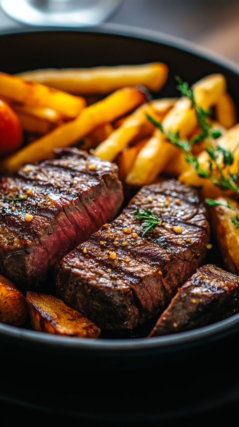 Filé Mignon com Fritas