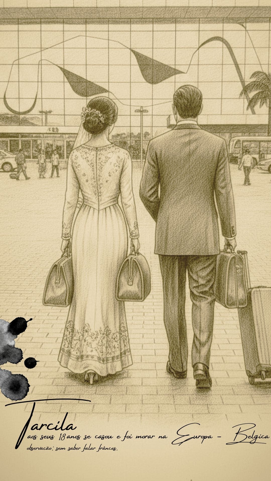 Jarcila casando-se e partindo para a Bélgica